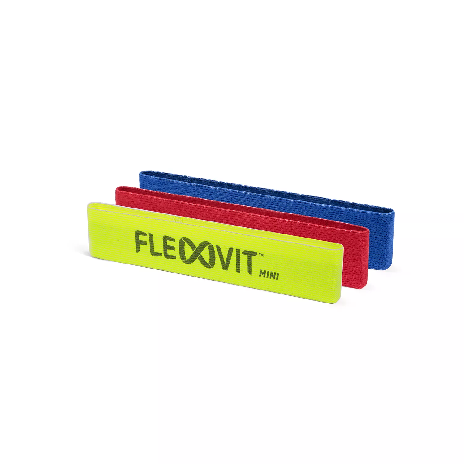 FLEXVIT fitnessband MINI set van 3 "basic" voor opwarming, activering en revalidatie