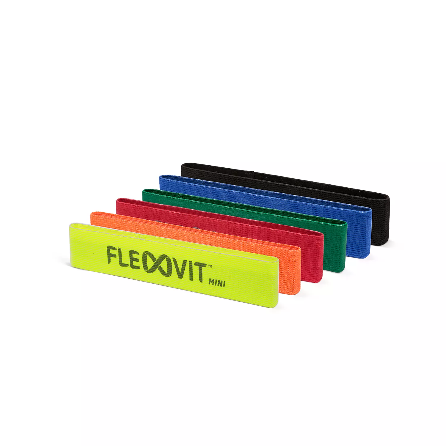 FLEXVIT fitnessband MINI set van 6 "all-in" voor opwarming, activering en revalidatie